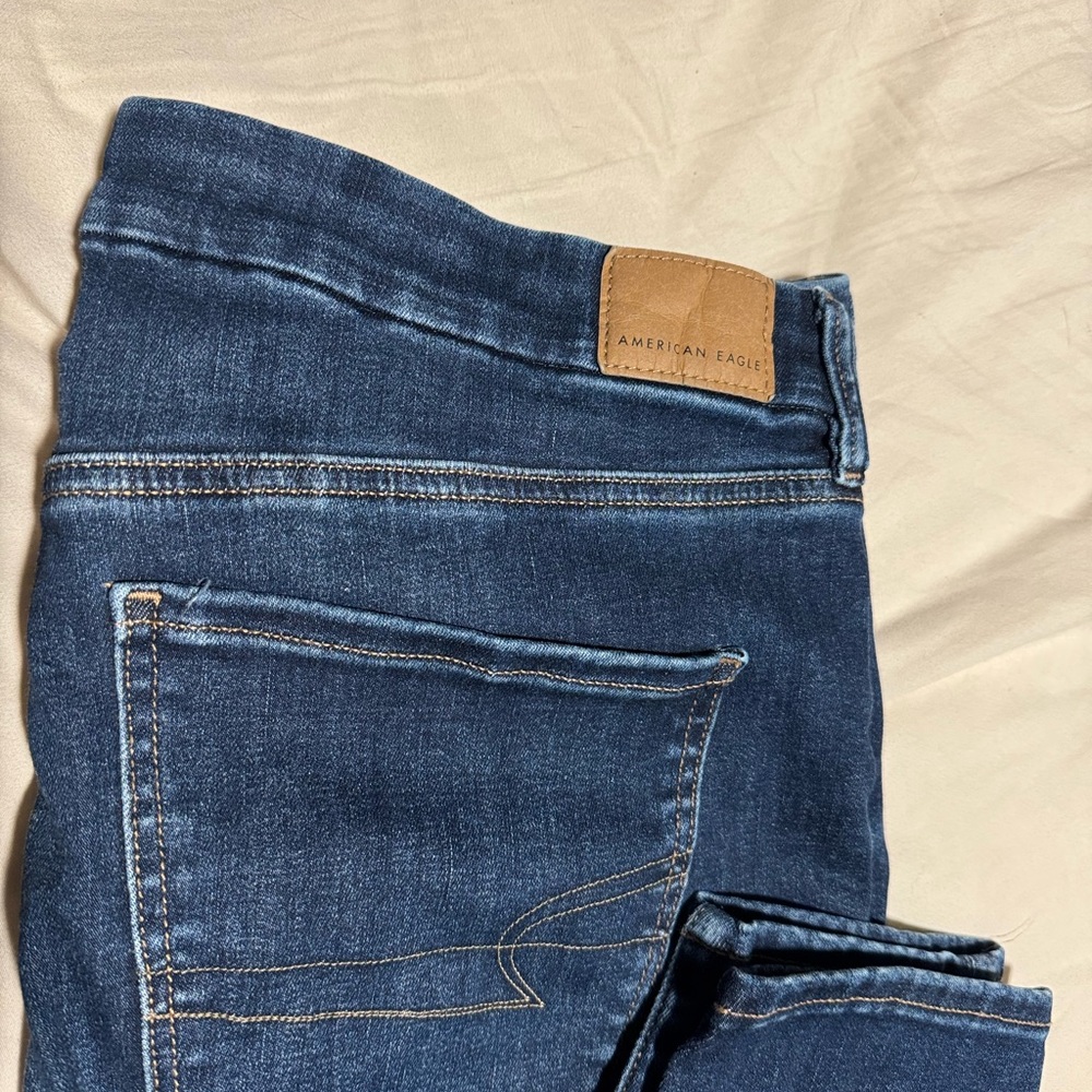 American Eagle Outfitters Women's Dark Blue Skinny Jeans